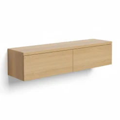 Tv-Meubels< Zwevend TV-meubel Chester Naturel - 150x35x40 cm