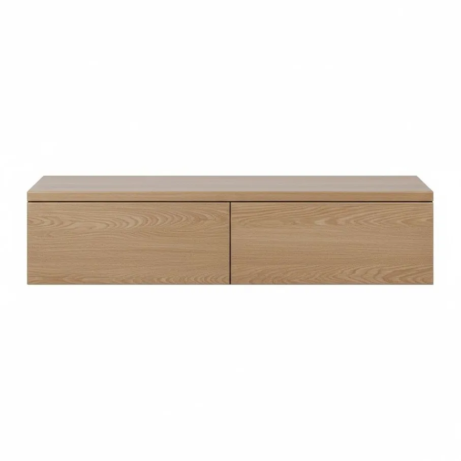 Tv-Meubels< Zwevend TV-meubel Chester Naturel - 150x35x40 cm