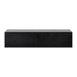 Tv-Meubels< Zwevend TV-meubel Chester Zwart - 150x35x40 cm